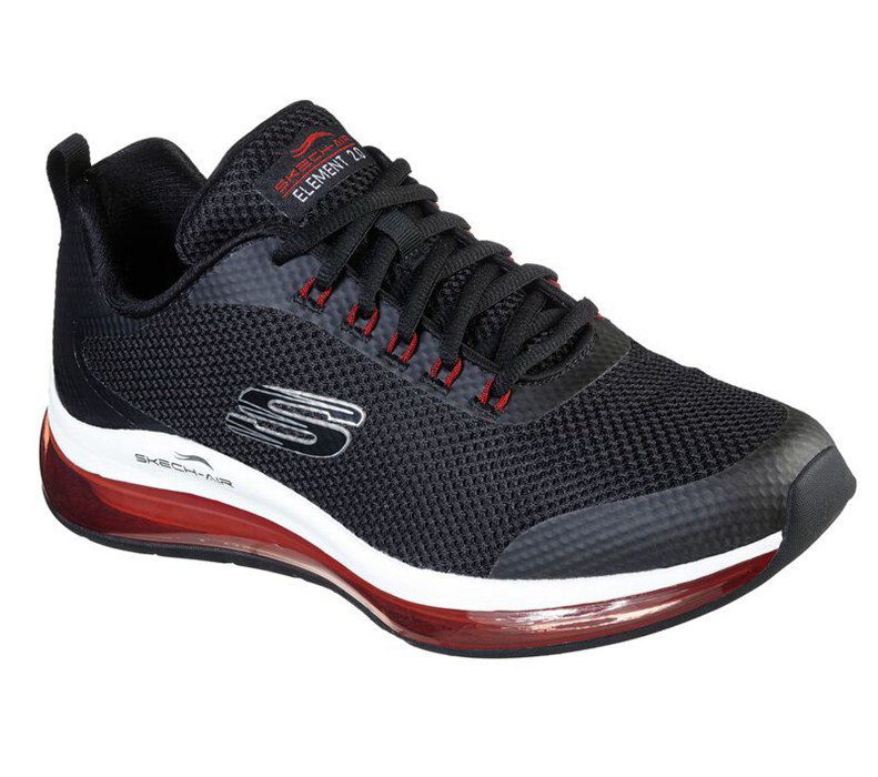 Skechers Skech-Air Element 2.0 - Lomarc - Mens Sneakers Black/Red [AU-BG4746]